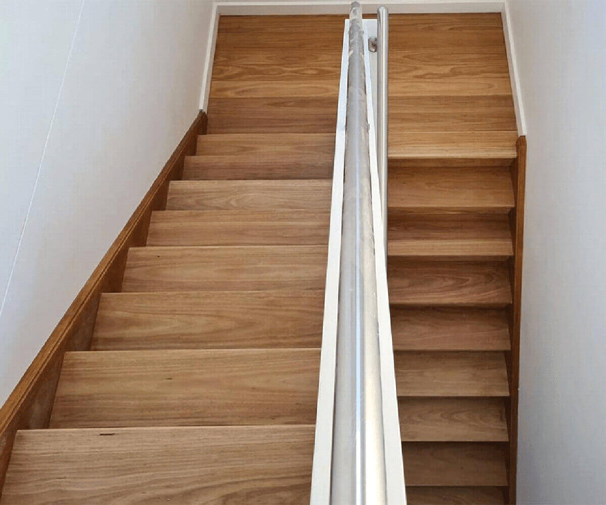 Wooden stairs are more expensive to sand