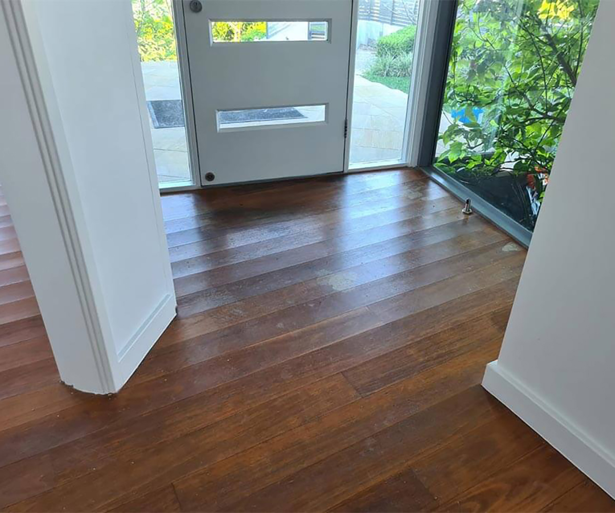 before wooden floor sanding and polishing